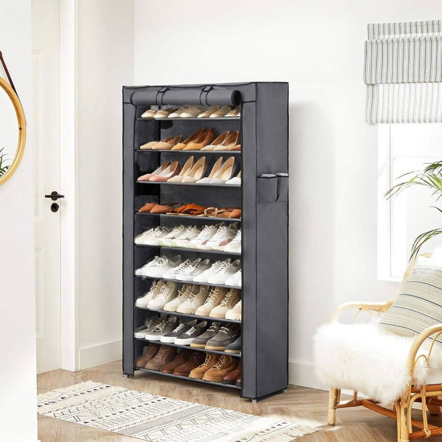 Schoenenrek schoenenopberger shoe rack shoe storage 28D x 85B x 162H centimeter