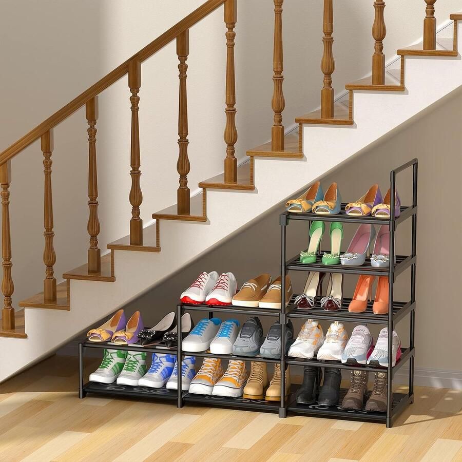 Schoenenrek schoenenopberger shoe rack shoe storage 30 5D x 43B x 172 5H centimeter
