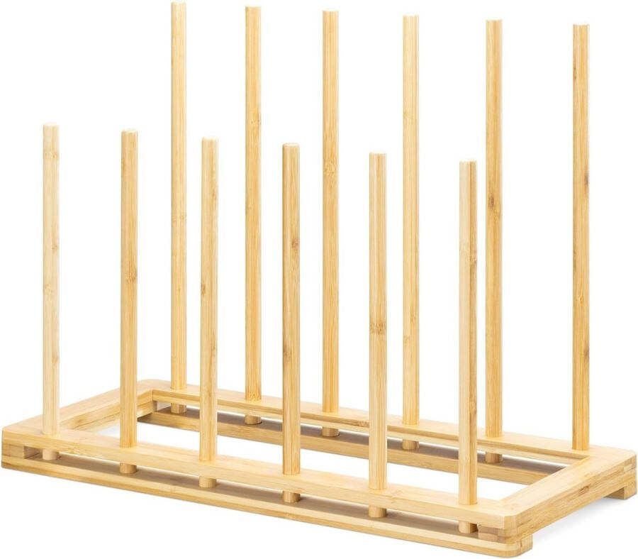 Schoenenrek van bamboe voor laarzen en schoenen Houten schoenenorganizer Laarzenrek voor zes paar Opbergsysteem met meerdere niveaus