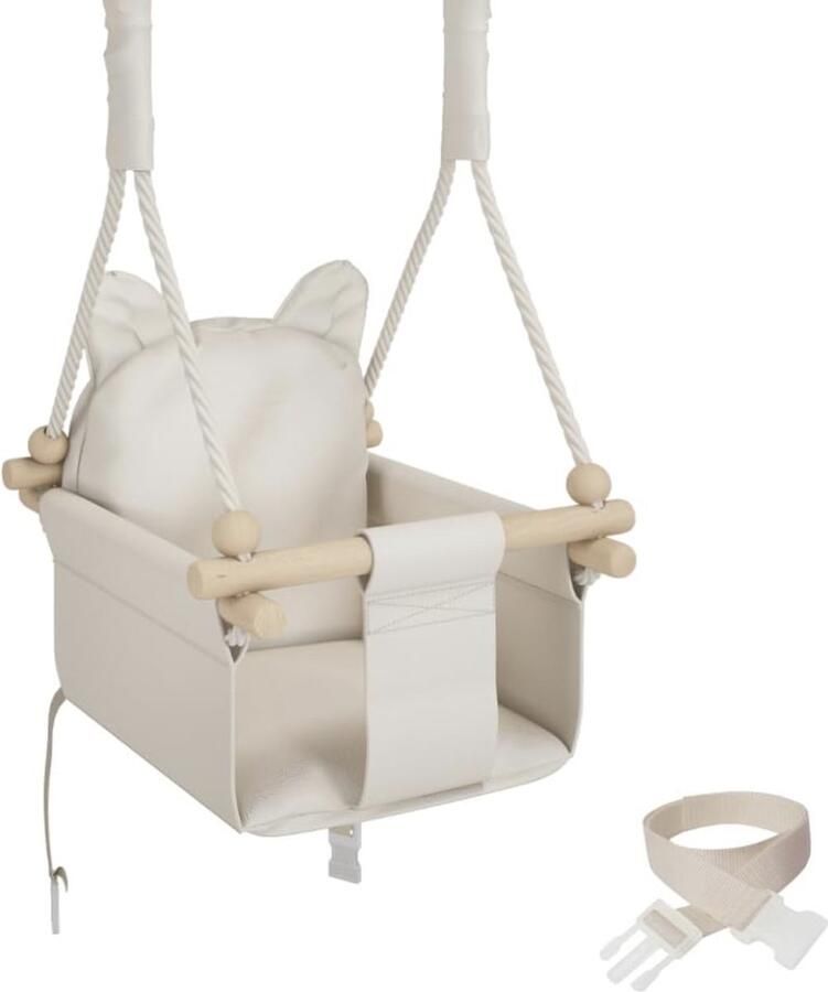 Schommel baby hout 190-260cm Plafondhoogteverstelling Baby schommel set voor kinderen Schommel hout Indoor Outdoor Baby schommel binnen 100% ECO