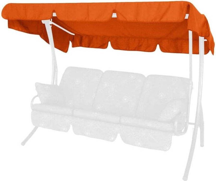 Schommelbank 3 persoon Zonnedak Swingtex terracotta 210 x 145 cm Schommelbank 3 person