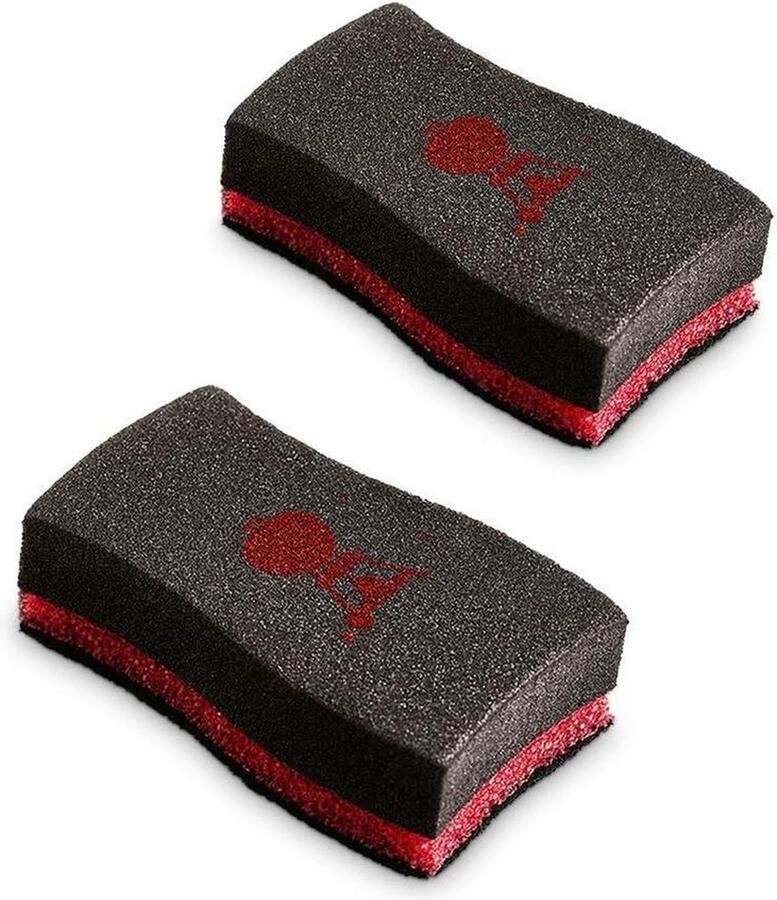 Cleaning Sponges Large and Robust Set of 2 Black (17688) bbq accessoires