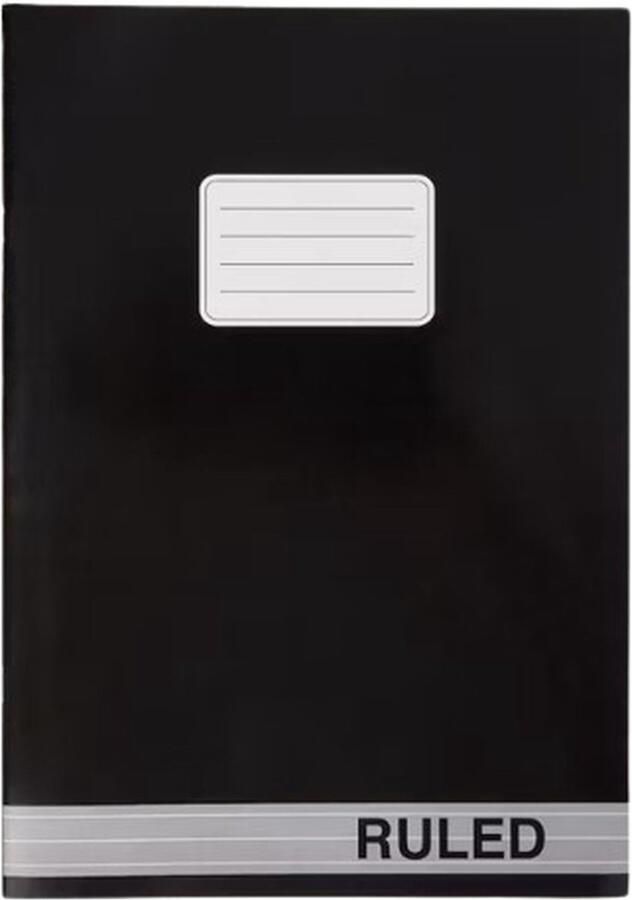 Schriften gelijnd A5 ZOLA Zwart Papier 3 Stuks 80 Pagina's Schoolschrift Schrift Back To School Kantoor