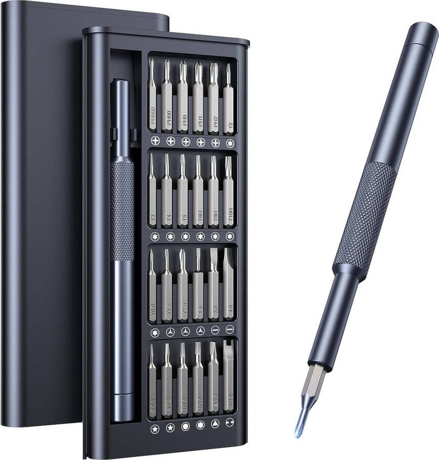 Schroevendraaierset -Ultra Smartphone Schroevendraaierset Gereedschapset -25-in-1 kleine precisie-schroevendraaierset- professionele magnetische mini-reparatieset voor telefoon-computer-horloge-laptop-Macbook-gameconsole-lenzenvloeistof-elektronisc