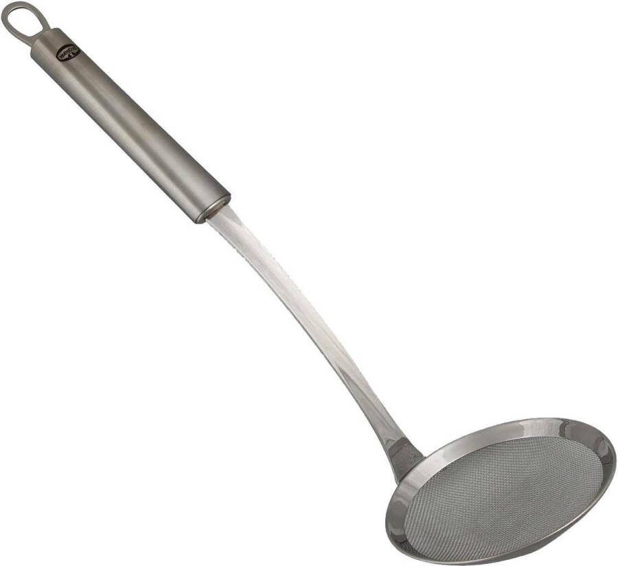 Schuim- en afseihlöffel 335 cm Koken Frituren Jam Fijne Zeef Zilver 1 Stuk