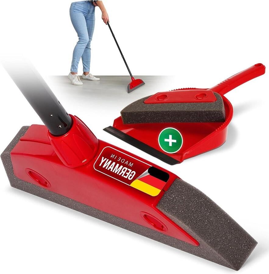 Schuimbezem met steel steken en vegen kapperset rubberen noppenbezem hondenhaarverwijderaar Broom-bezem binnen tapijtbezem vloertrekker huishoudbezem wonderbezem