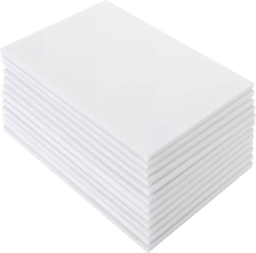 Schuimplaat wit A5 148 x 21 cm 5 mm dubbelzijdig voor modelbouw en handwerk 20 stuks foamboard a3