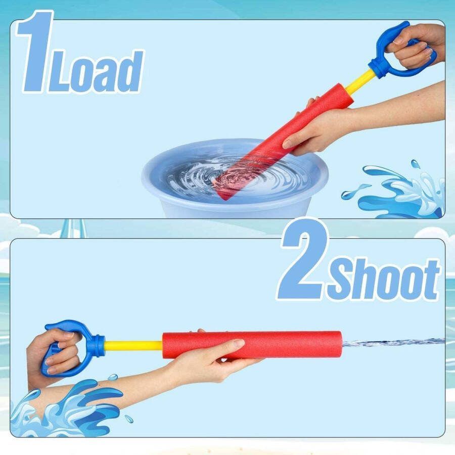 Schuimrubber Spuitpistool Set 6 Stuks Waterpistool Zomerzwembad Speelgoed