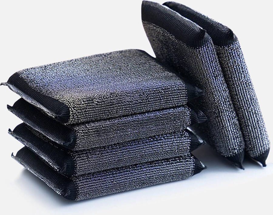 Schuurspons Schuursponsjes 6 stuks Schuursponsjes schoonmaak profi Wasbare schuurspons Schoonmaakspons voor in de keuken Voor pannen schalen en schoonmaken Schoonmaak keukenartikelen