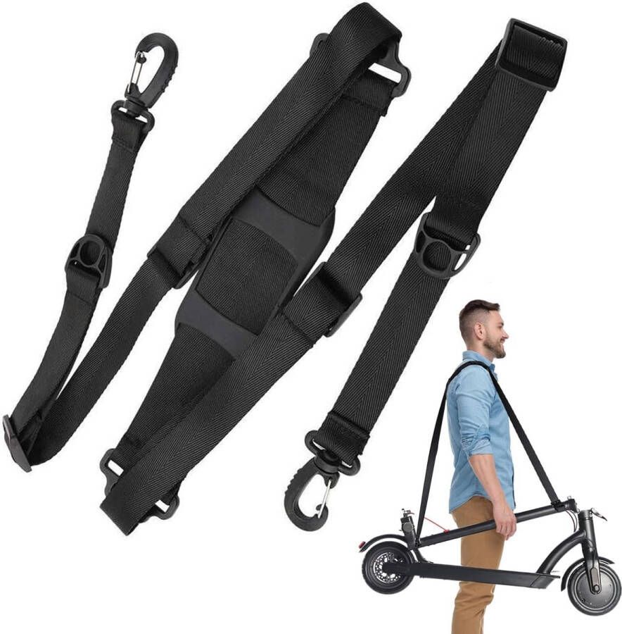 Scooter schouderriem draagriem loopfiets universele verstelbare scooter schouderriem voor kinderfiets elektrische scooter accessoires schouderriem scooter draagriem voor opvouwbare fietsen
