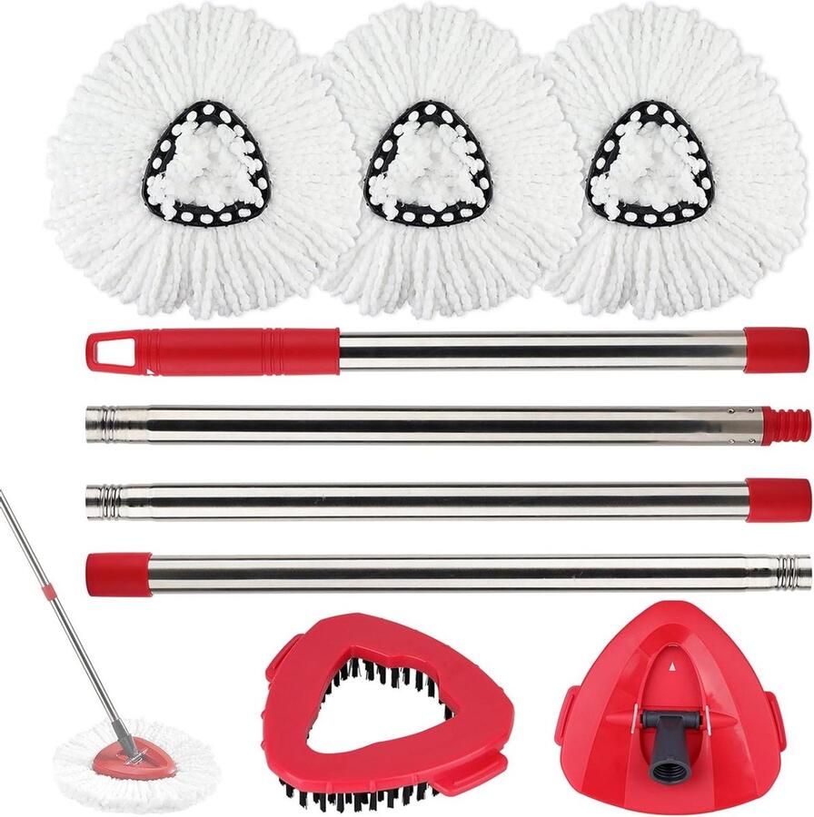 Scrub Brush Vervanging van de Spindelkop Compatibel met Vileda Spin Mop O-Cedar EasyWring Microfiber Mop Psds Vloerreiniging