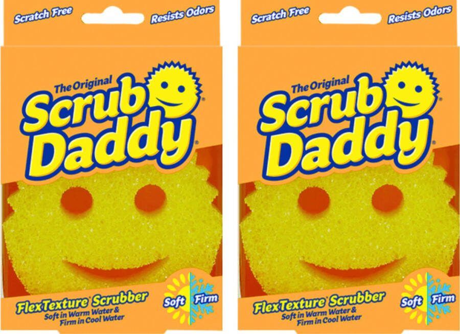 Scrub Daddy Spons Geel 2 Stuks Schuursponsjes Krasvrij Schoonmaakspons Schuurspons Wonderspons