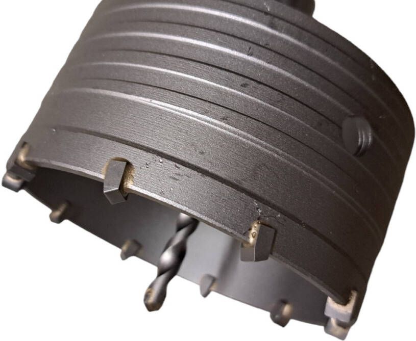 Horn SDS-Max dia Ø 115mm Industriële dozenboor Kroonboor Doosboor set Boren Gatenboor Gatenzaag Steenboren diamantboor M22 aansluiting