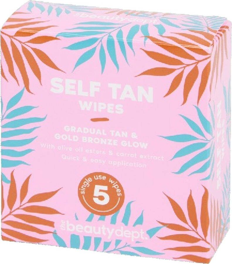 Self Tan Wipes Zelfbruiner doekjes Bruin zonder zon 5 stuks in een verpakking