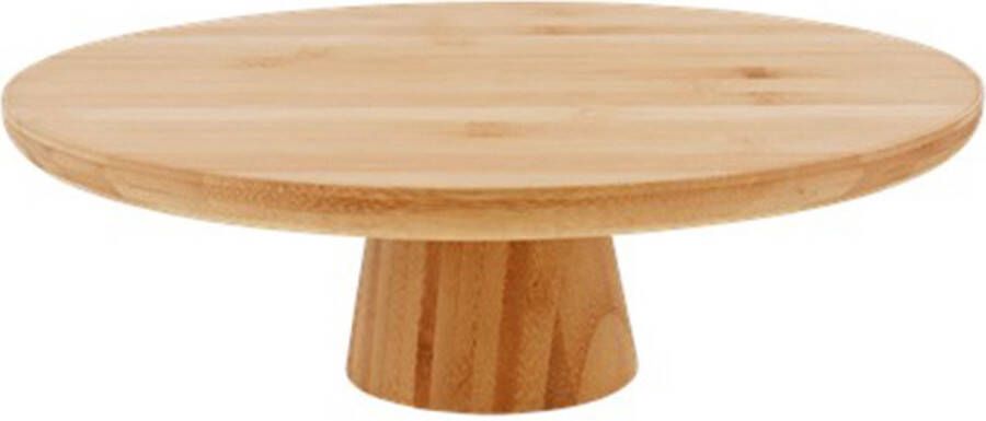 Serveer bamboeplateau Serveerplank Rond Bamboe Ø 28 x 10 cm