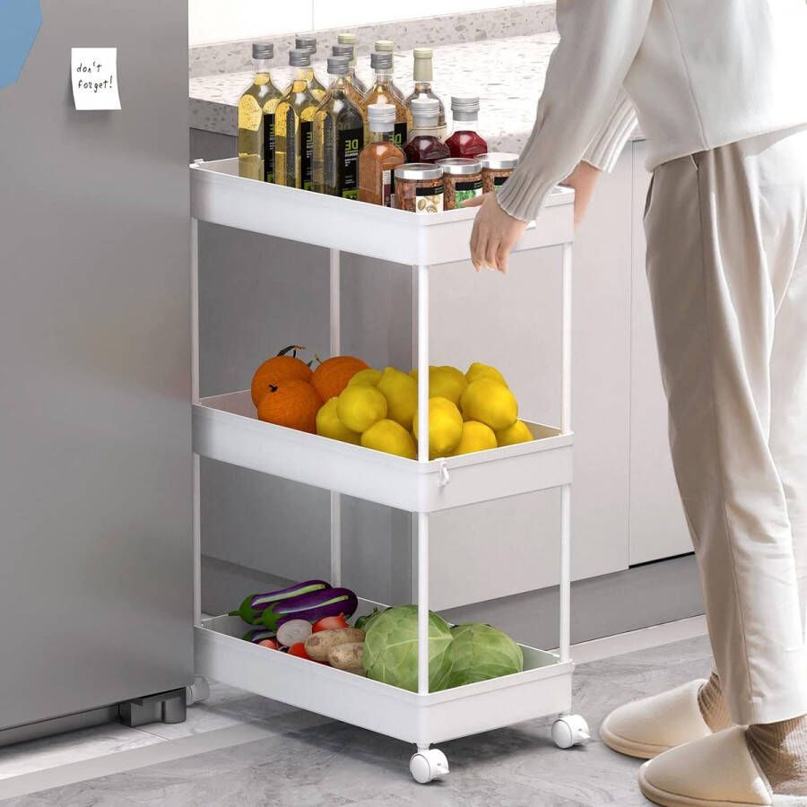 Serveerwagen keukentrolley keukenplank 22D x 40W x 61H centimetres