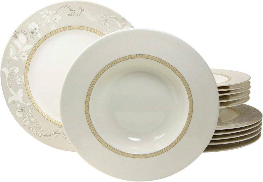 Serviesset 12 persoons Palacio tafelservies CreaTable 16664 serie Serviesset 12 persoons