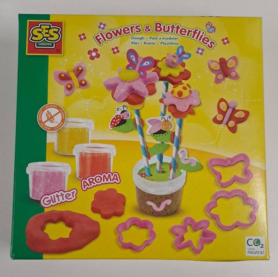 SES Klei Speelset Flowers & Butterflies