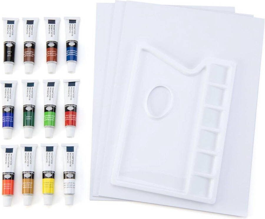 Set acrylverf ezel gemakkelijk op te bergen REA-4901