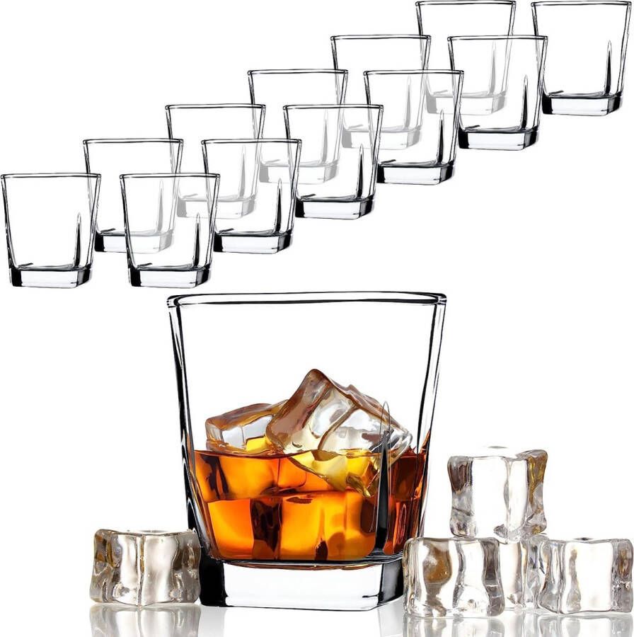 Set drinkglazen sapglazen robuuste waterglazen glasset universele glazen van glas whiskyglazen glazen voor water drank feest