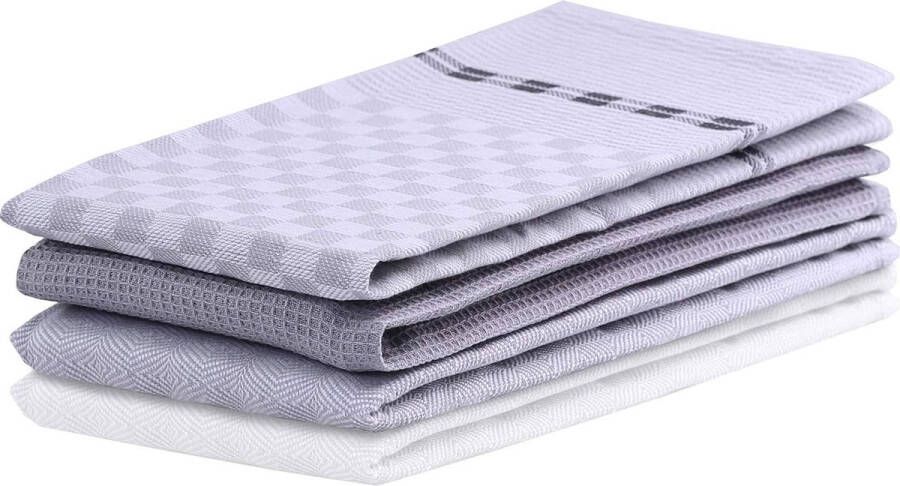 Set van 10 keukendoeken 50x70 cm met ophanglus 100% katoen hoogwaardige theedoeken Set van 3