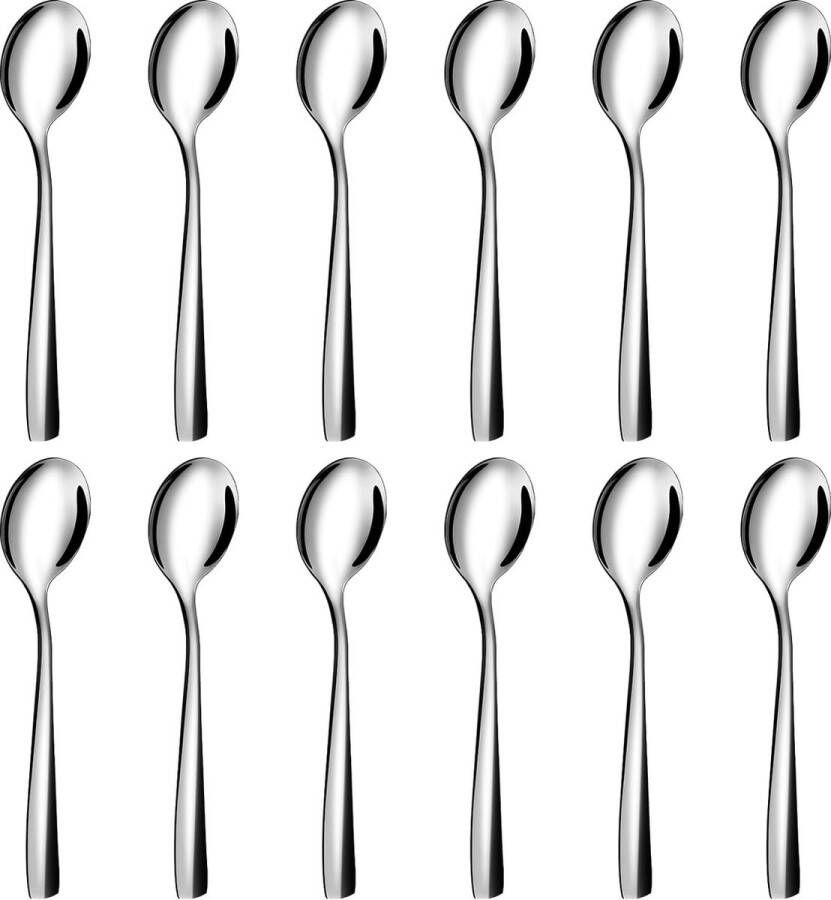 Set van 12 koffielepels roestvrijstalen koffielepels kleine lepels espressolepels dessertlepels kleine lepel voor thuis restaurant hotel keuken 13 5 cm
