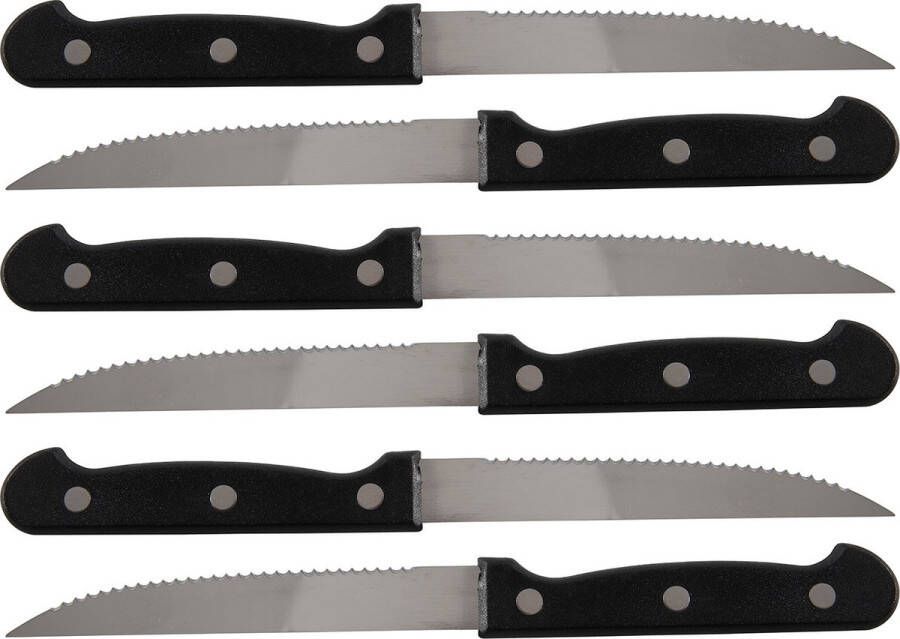 Set van 18x stuks Steakmessen vleesmessen bestek 21.5 cm Eetgerei Bestek