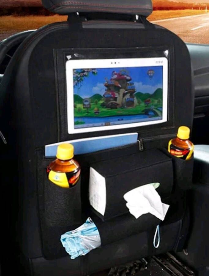 Set van 2 Handige opbergtas duurzame kwaliteit auto reistas opberger voor iPad telefoon en overige spullen voor autostoel
