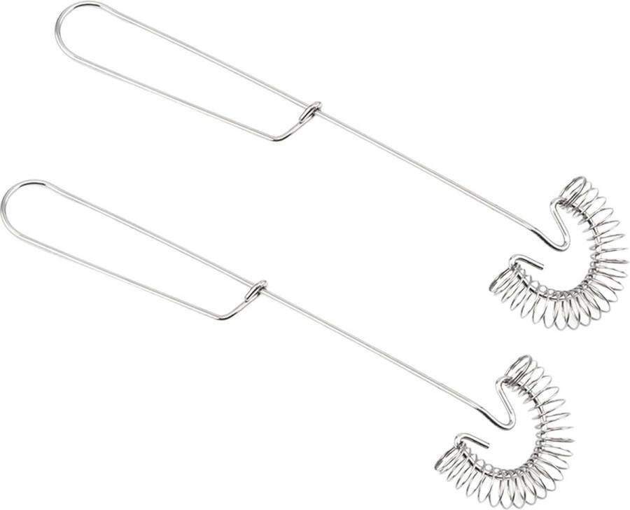 Set van 2 spiraalgardes handmixers mini-gardes keuken roestvrijstalen roerstaaf gemakkelijk schoon te maken en praktisch voor blenderkoken en keukenhulpen
