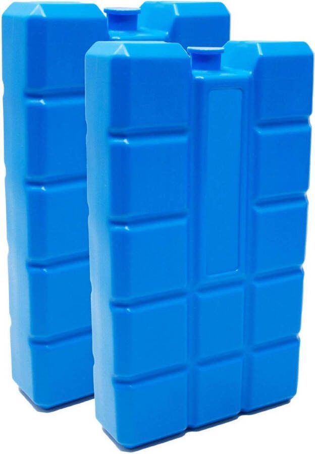 Set van 2 4 6 8 12 16 ijspakketten met elk 400 ml 2-16 blauwe koelelementen voor de koeltas of koelbox Herbruikbare ijspakken