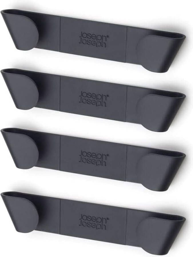 Set van 4 pot- en pandekselhouders Zelfklevende wanddekselhouder geschikt voor deksels tot 24 cm
