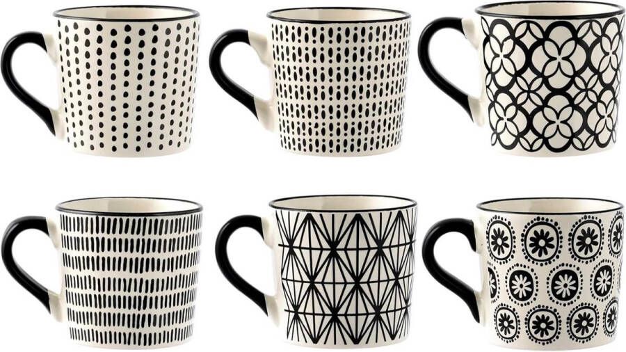 Set van 6 tazze thee in stoneware cc 220 Vhera koffiekopjes set van 6