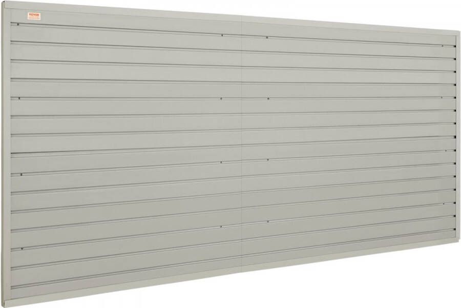 Set van 8 wandpaneel gereedschapswand 243 8 x 129 1 cm wandpaneel WPC gereedschapshouder organizer lattenwand slatwall ophangbord wandhouder ideaal voor werkplaats magazijn kelder werkbank garage