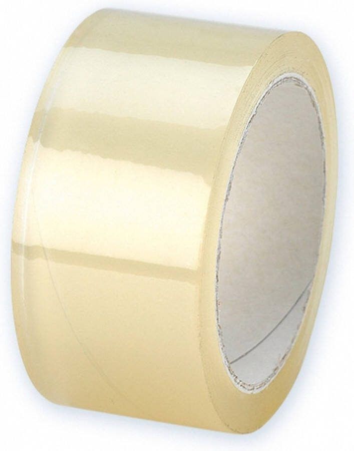 Set van 8x stuks rollen Verpakkingstape transparant 66 meter 5 cm breed Kantoor en magazijn plakband artikelen