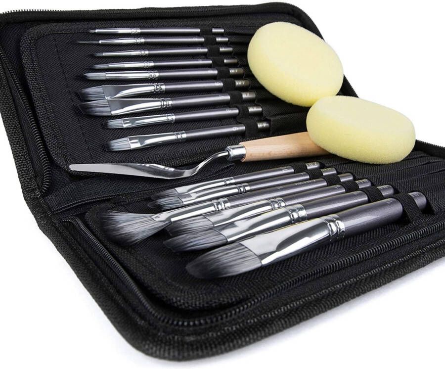 Set van Penselen Kwasten Verven – Schilderen Painting Brush Set Schilderen verf kwasten