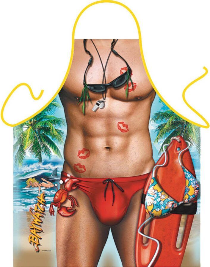 Merkloos Keukenschort Baywatch Feestschorten