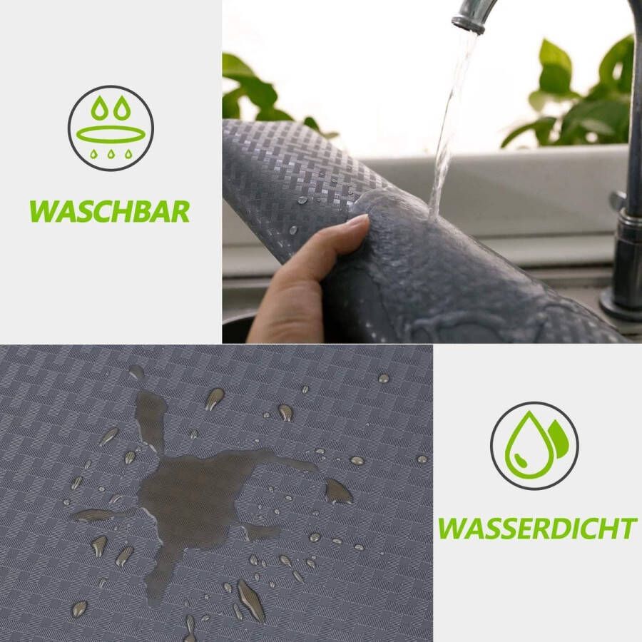 Shelf Liner Keukenladematten niet-klevende EVA-materiaal koelkastbekledingen met waterdichte duurzame koelkasttafel placemats voor kast ladebekleding (grijs 30 cm x 300 cm)