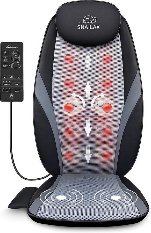 Shiatsu Massagekussen Massagestoel Elektrische Voor Rug en Nek 3 Modes