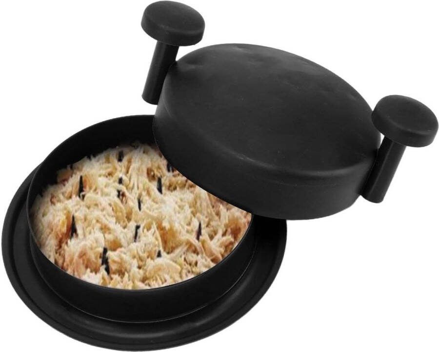 Shredder Shred Machine met Handvat en Antislipbasis voor Chicken Pulled Pork Beef Salad Food Zwart Vleesmolen