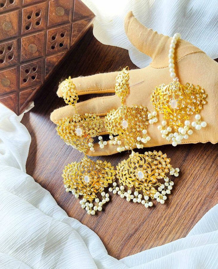 Sierden earring and head piece ornament jewellery party wear