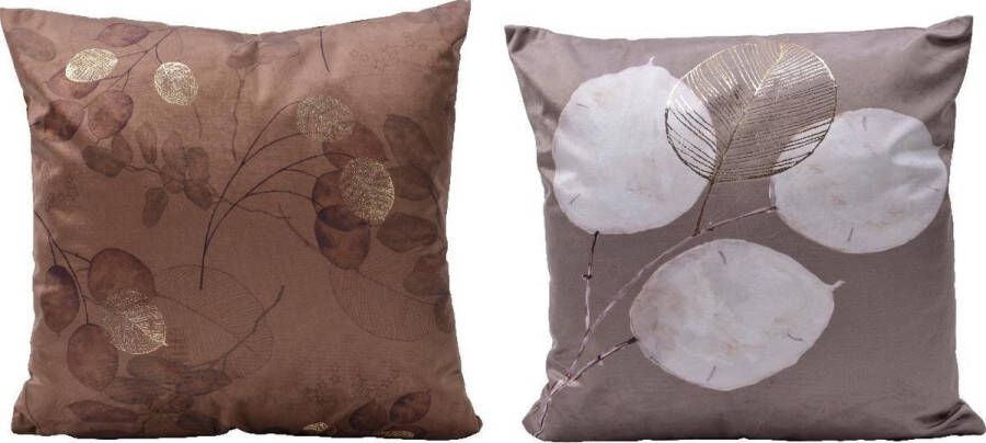 Decoris Sierkussen Fluweel ( Stuk) Assorti Multicolor 45 Cm X 45 Cm
