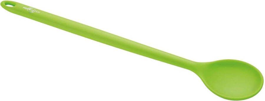 Silicone kooklepel grote cm roestvrijstalen handvat