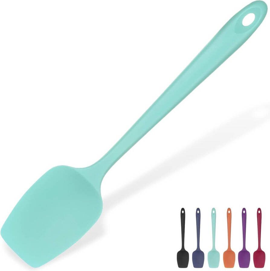 Silicone lepel Spatel: hittebestendige flexibele naadloze rubberen spatel Baking koken Silicone deeg schraper voor Non-Stick Cookware mengen schrapen