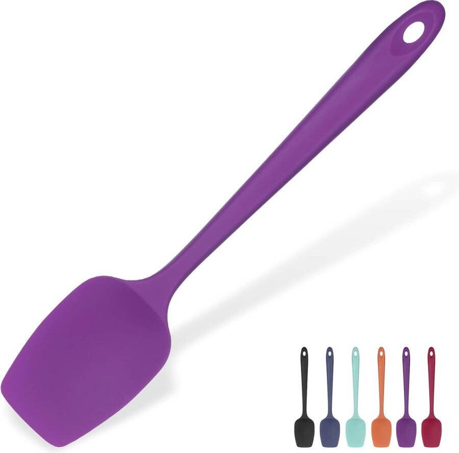 Silicone lepel Spatel: hittebestendige flexibele naadloze rubberen spatel Baking koken Silicone deeg schraper voor Non-Stick Cookware mengen schrapen