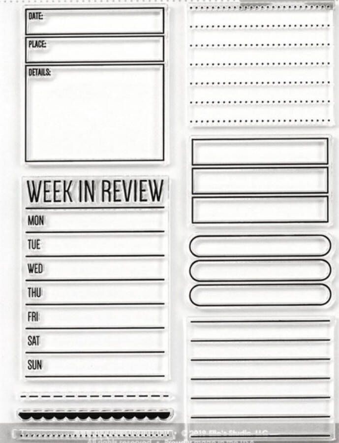 Silicone Stempel Week Planning Stempel Voor Hobby Bullet Journal Scrapbook Plannen Stempels