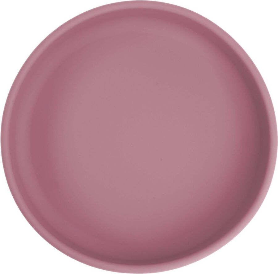 Siliconen babybord plat kinderbord siliconen bord babybord snackbord voor kinderen antislip onbreekbaar taartbord BPA-vrij Power Rose ontbijtbord vanaf 6 maanden
