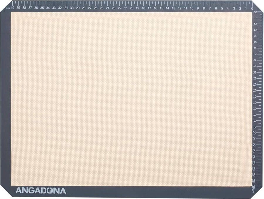 Siliconen bakmat 44 x 33 cm anti-aanbaklaag en gemakkelijk te reinigen bakpapier herbruikbaar permanente bakmat BPA-vrij 1 bakmat siliconen oven ovenmat voor macarons koekjes en gebak