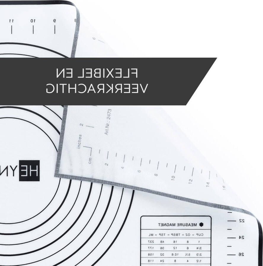 Siliconen Bakmat Antislip 60x40cm Deegmat voor oven BPA-vrij Koken en bakken
