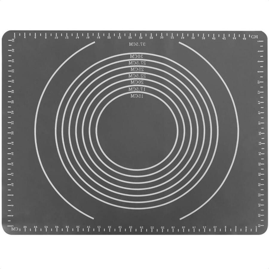Siliconen bakmat duurzaam bakpapier vervanger koekjes brood pizza antislip oven bakmat 1 stuk Grijs