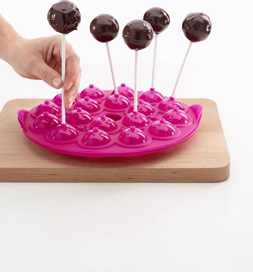 Siliconen bakvorm magenta individueel cakevorm